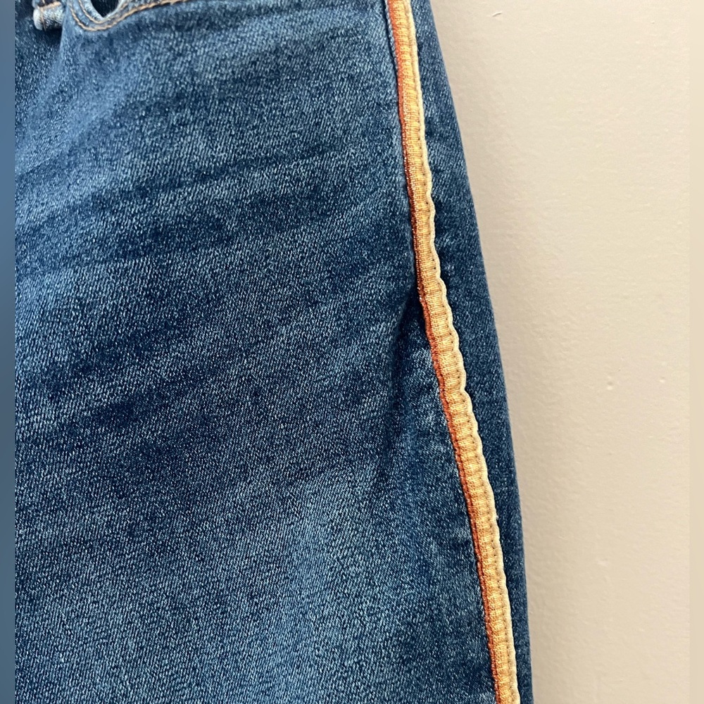 Abercrombie & Fitch Harper Low Rise Ankle Jeans Side Stripe Y2K Size 8 - Picture 3 of 4